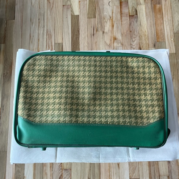 Vintage 1960s Houndstooth Briefcase - Picture 3 of 8